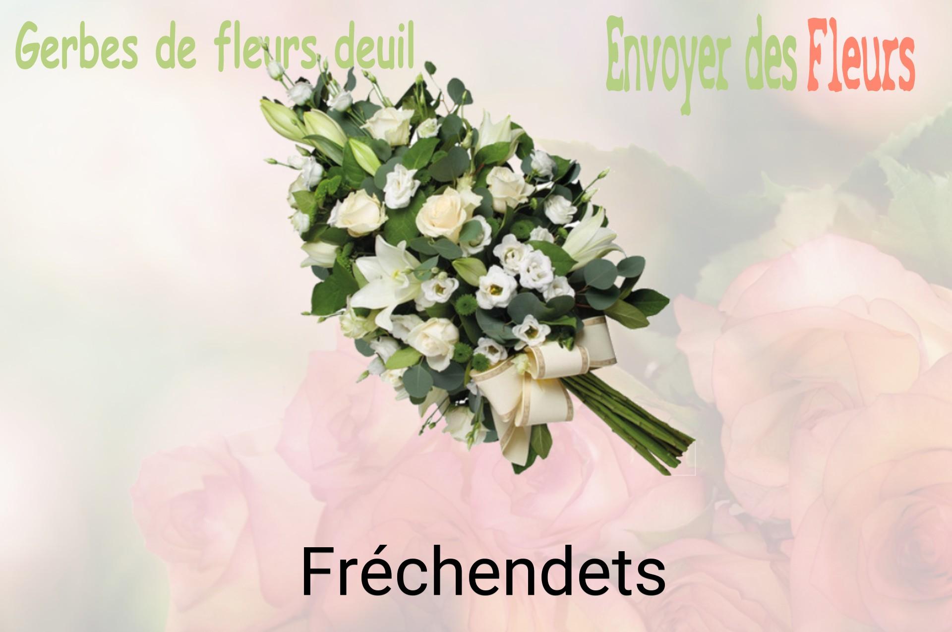 Gerbe de fleurs de deuil livrée à Fréchendets